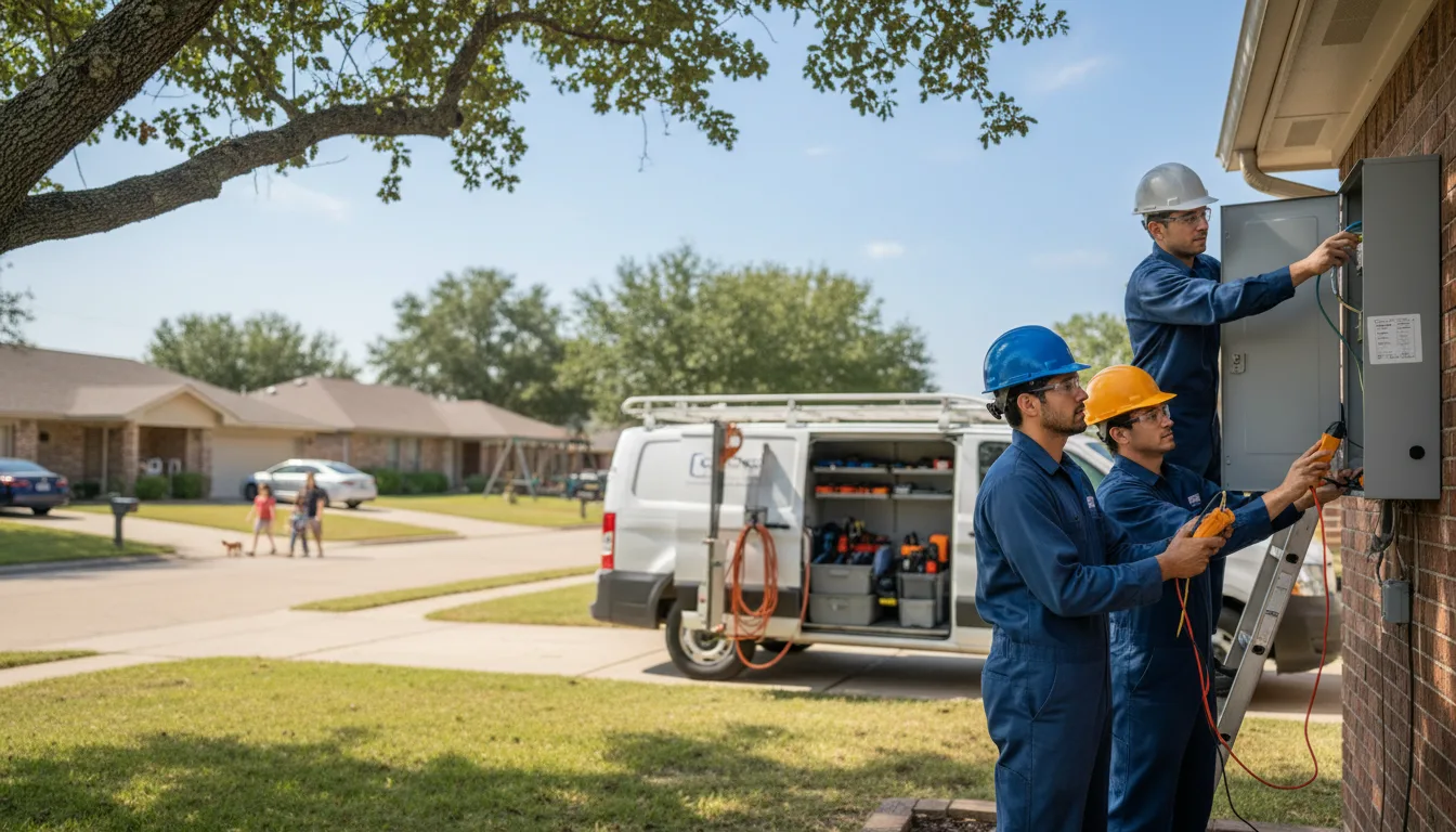 Certified electrician providing emergency electrical services in Traskwood, AR